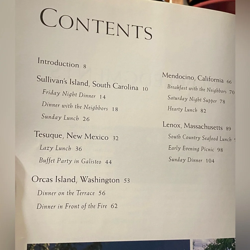 Lee Bailey’s Long Weekends cookbook Book. Recipes for good food and easy living.